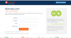 Desktop Screenshot of mamaba.com