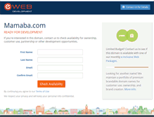 Tablet Screenshot of mamaba.com